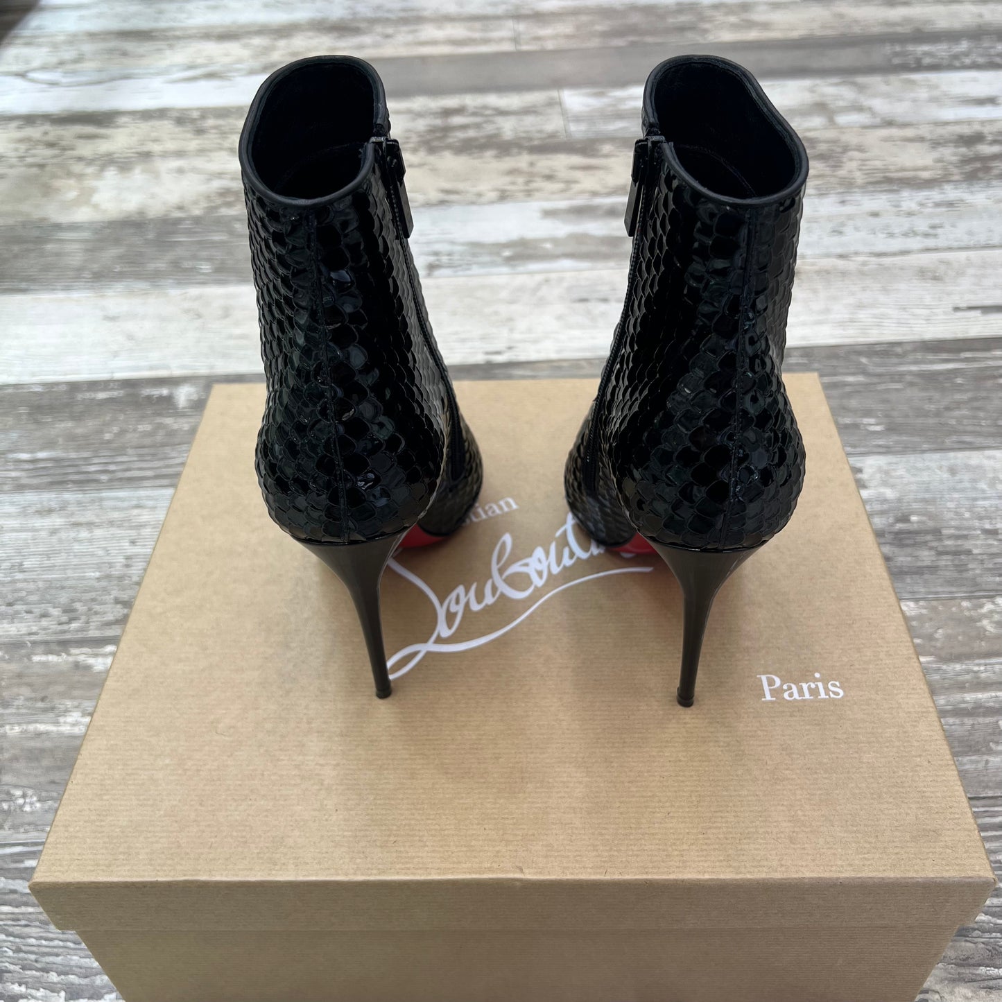 Christian Louboutin So Kate 100 Booty, Size 35