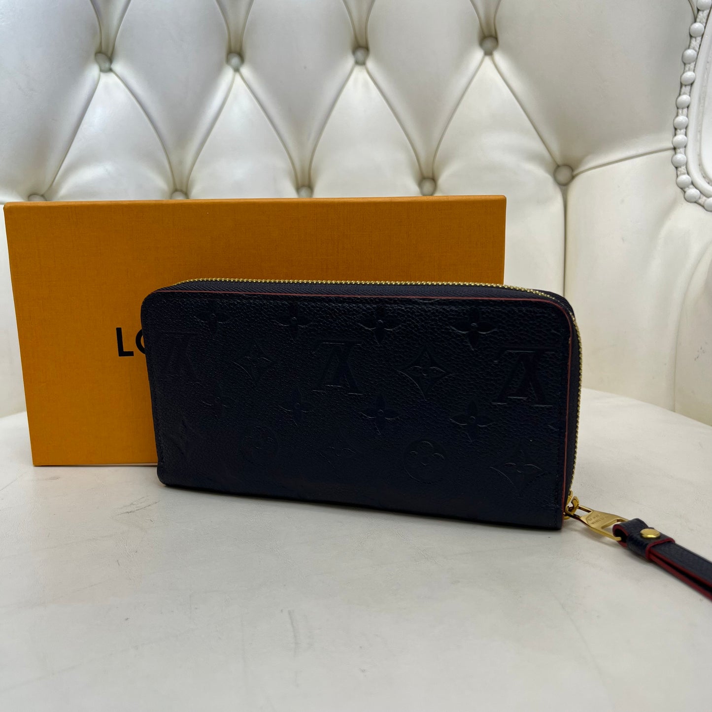 Louis Vuitton Zippy Wallet Marine Rogue Empreinte Leather