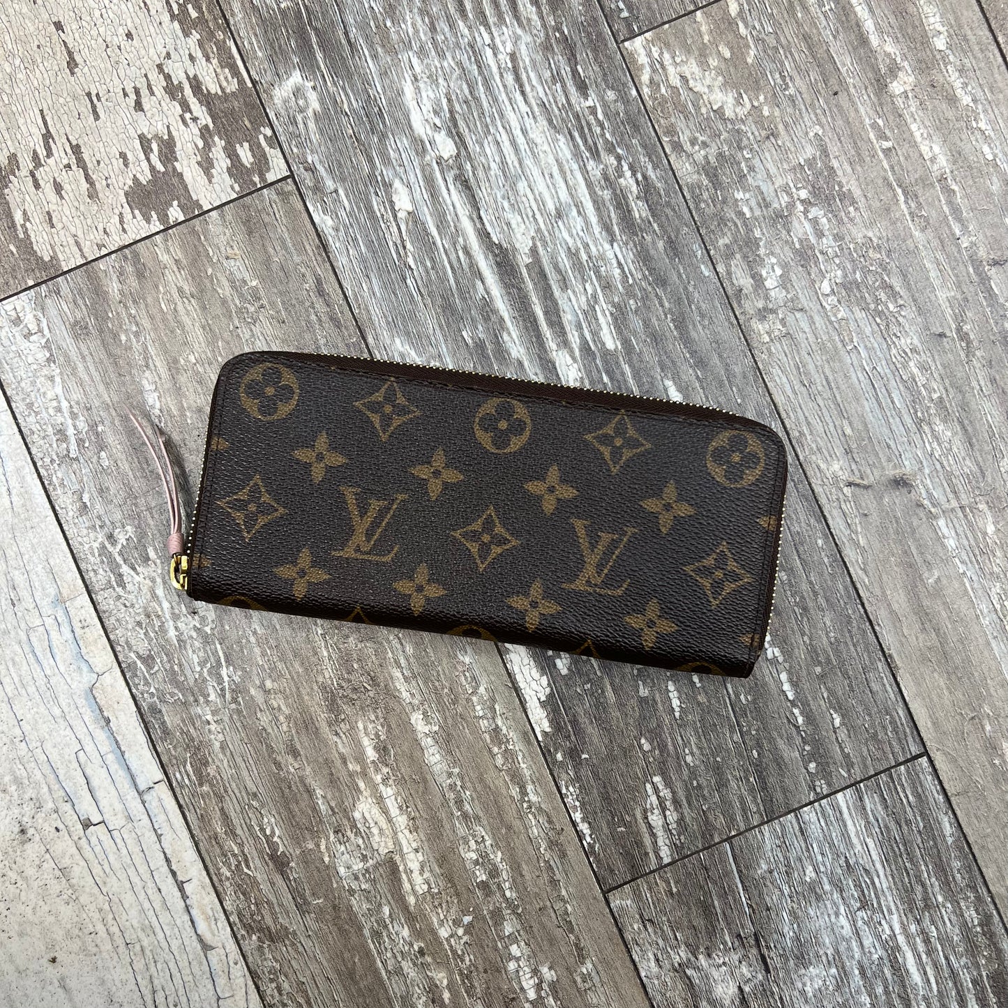 Louis Vuitton Clemence Wallet Monogram Rose Ballerine