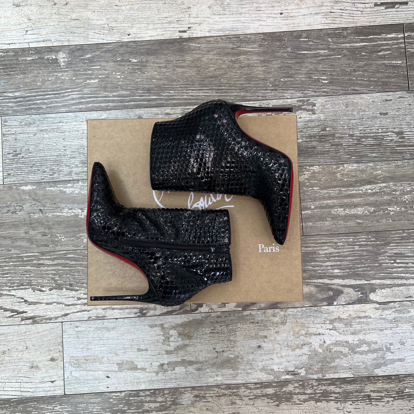 Christian Louboutin So Kate 100 Booty, Size 35