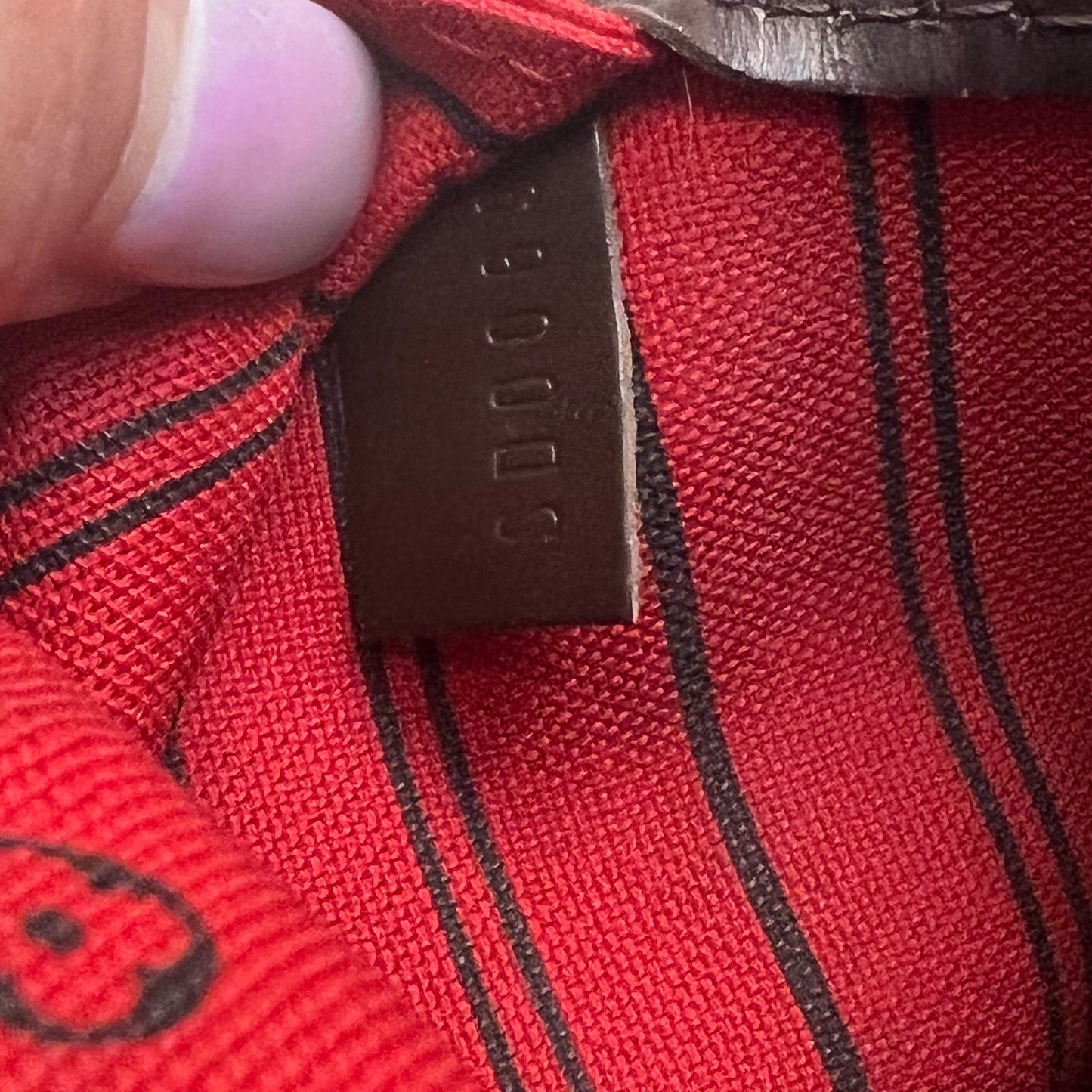 Louis Vuitton Neverfull GM Damier Ebene, Red