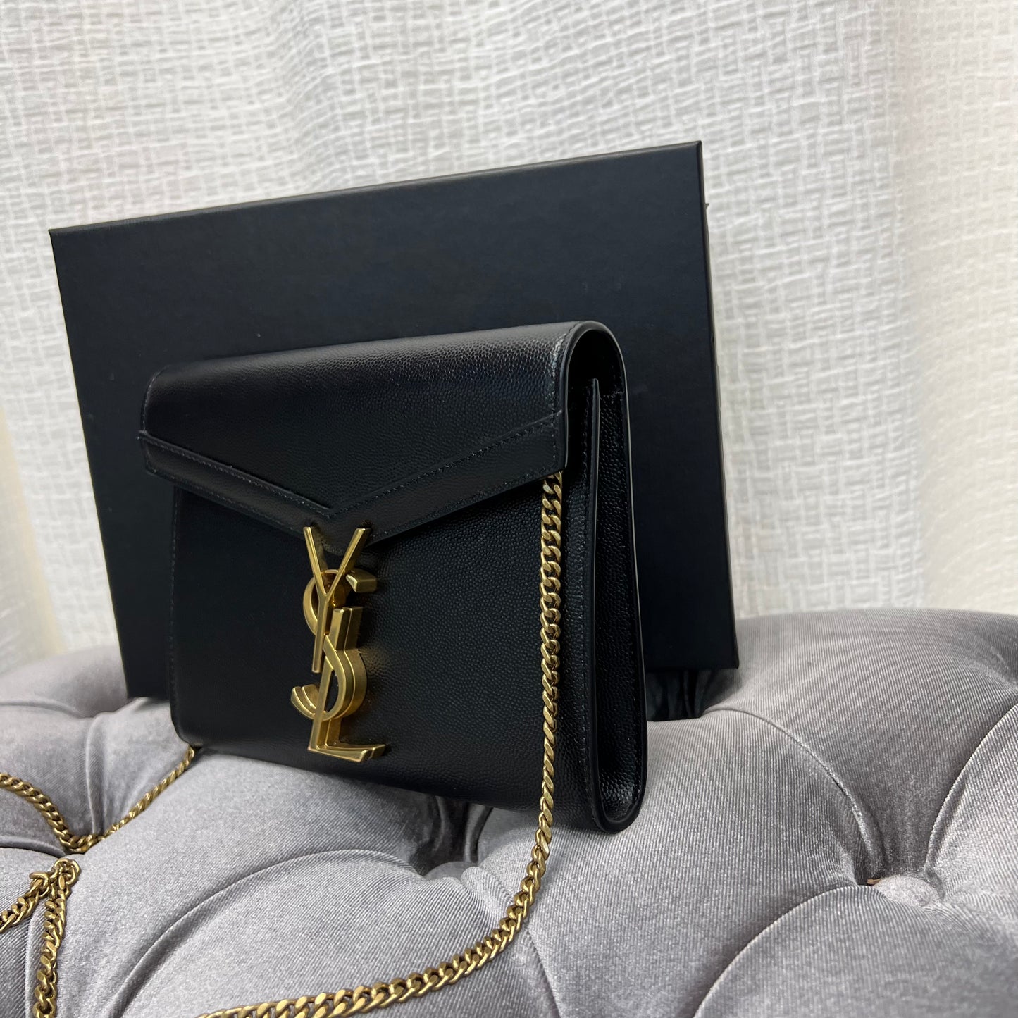 Saint Laurent Wallet on Chain, New, Box & Dustbag