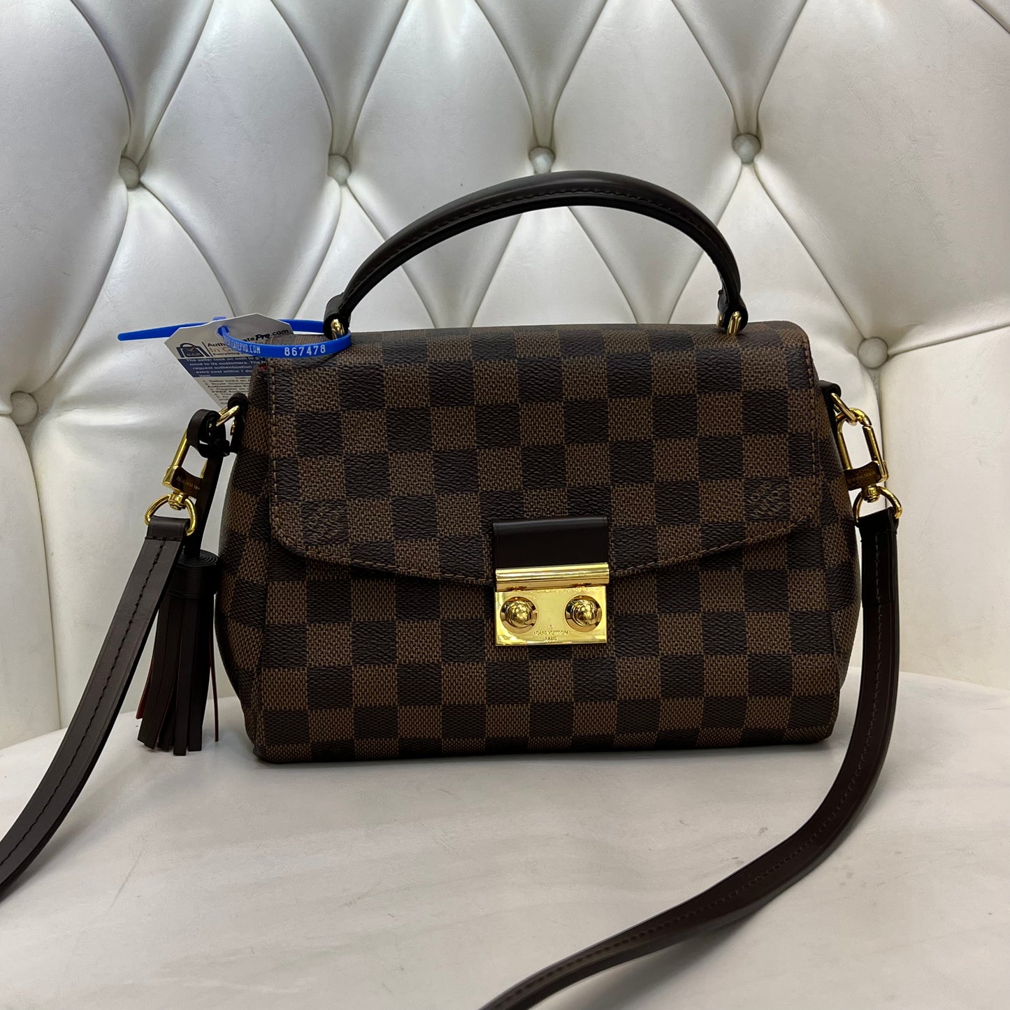 Louis Vuitton Croisette Compact Crossbody Damier Ebene