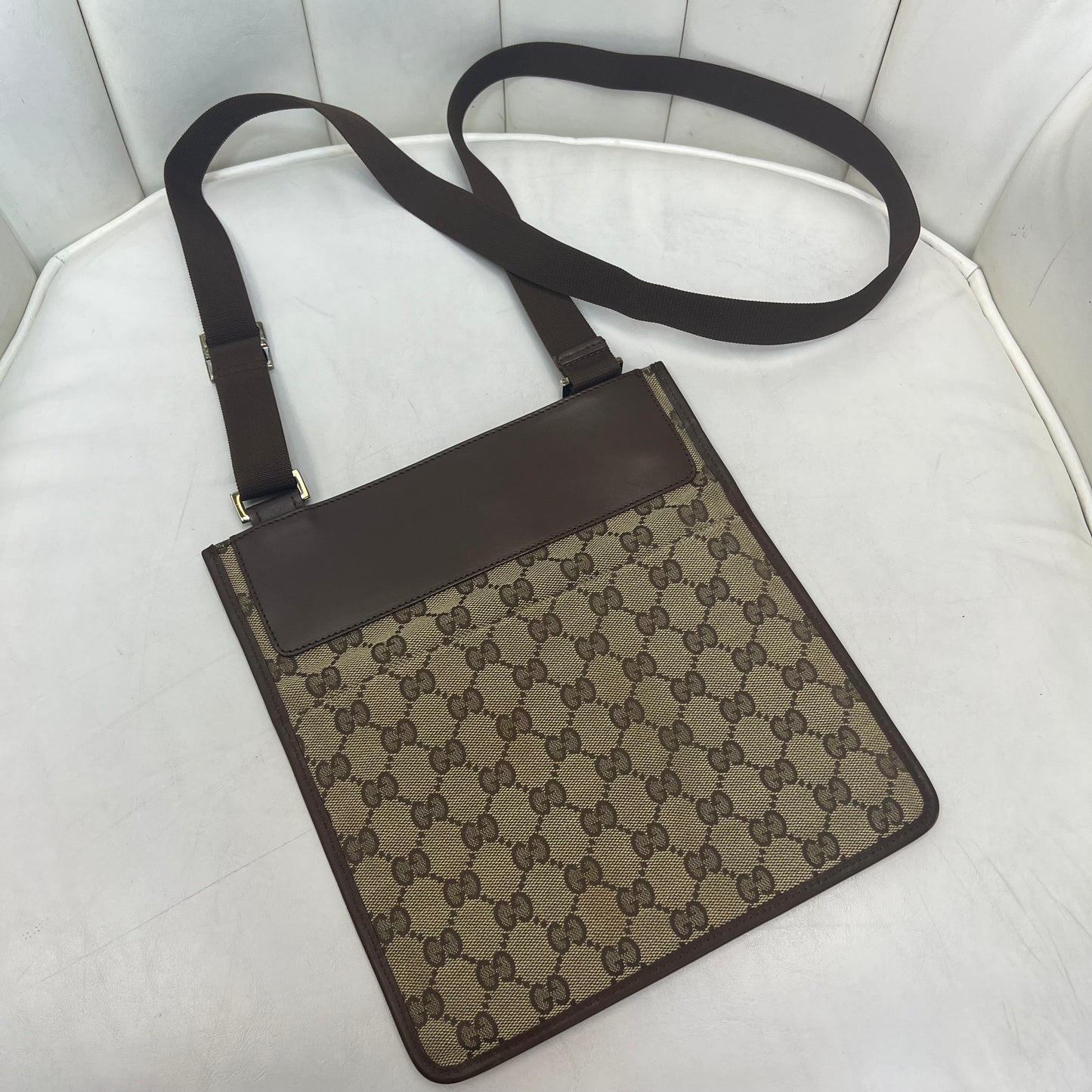 Gucci GG Canvas Flat Crossbody
