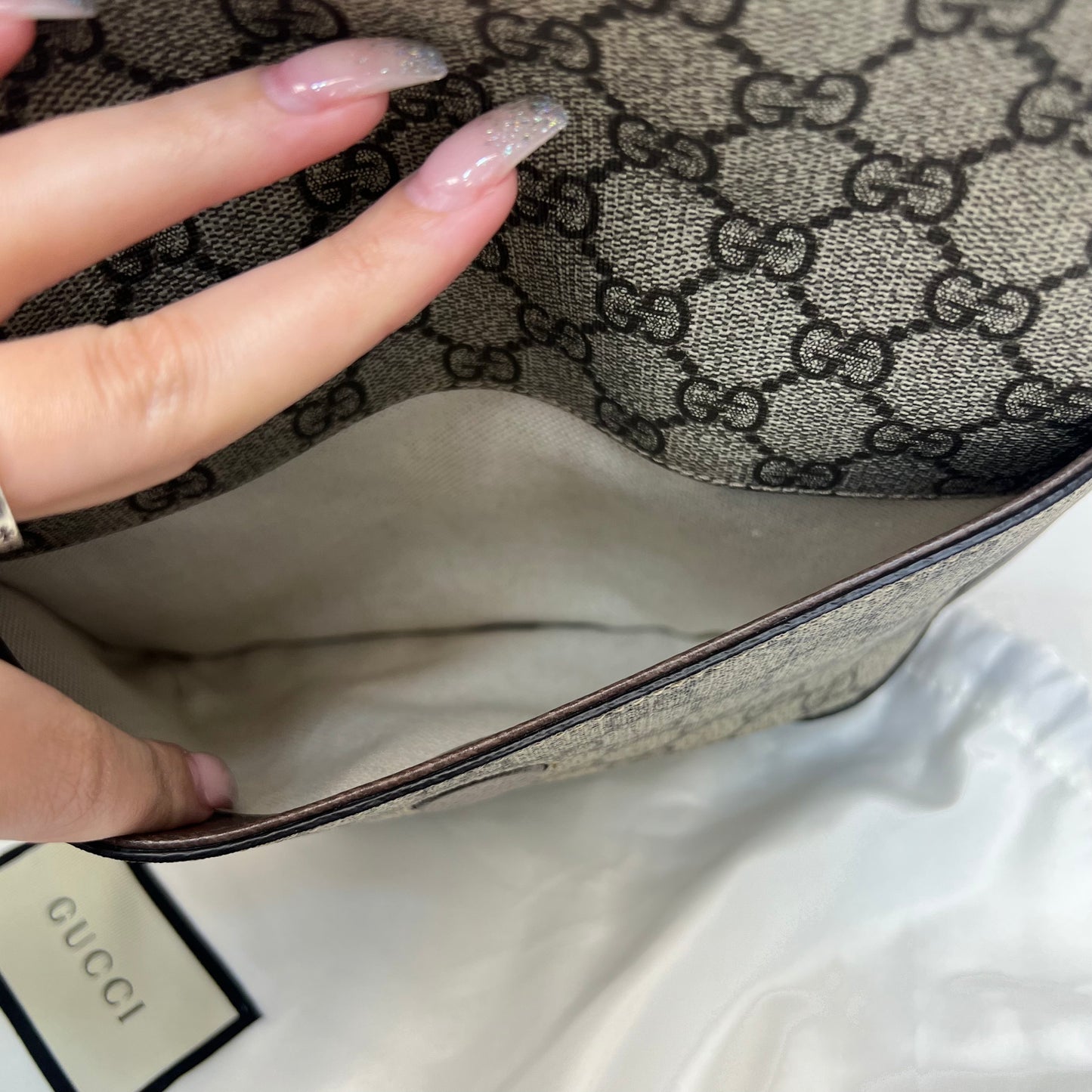 Gucci Double Sided Messenger Bag