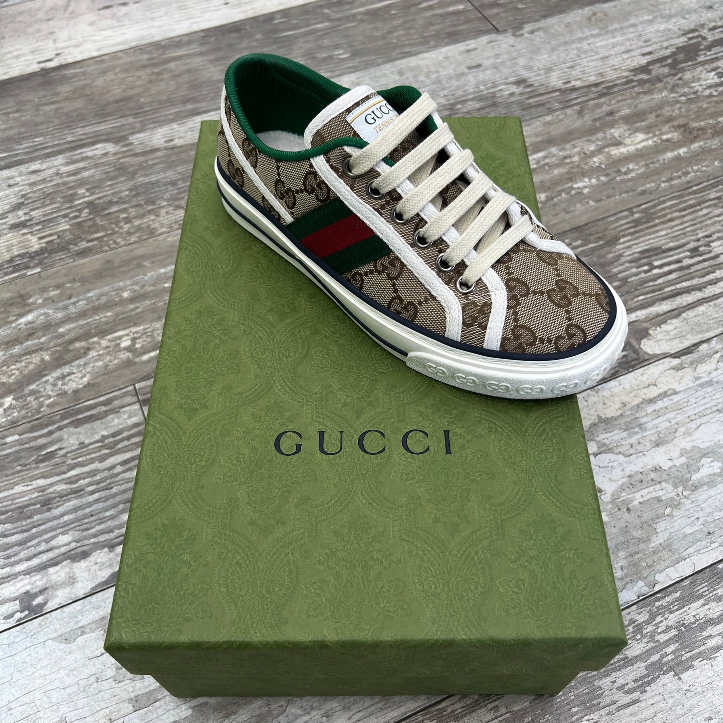 Gucci GG Tennis 1977 Sneaker, Size 34.5