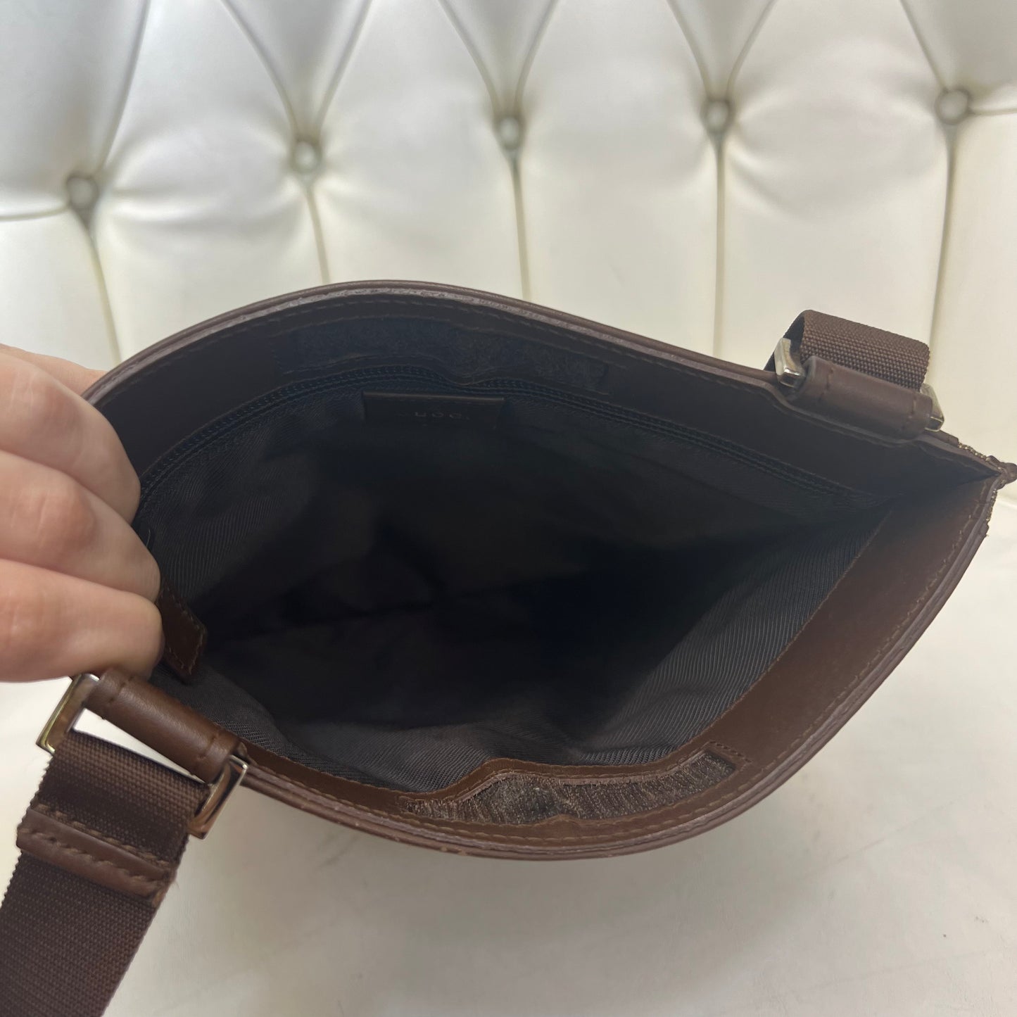 Gucci GG Canvas Flat Crossbody
