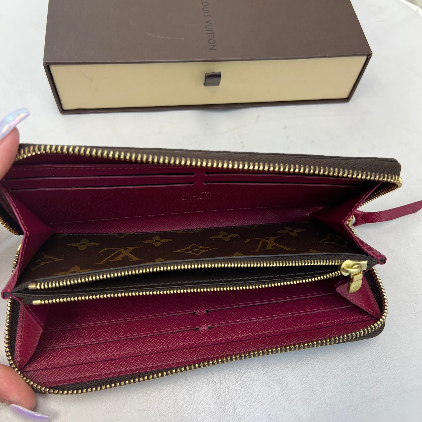Louis Vuitton Clemence Wallet Monogram with Box