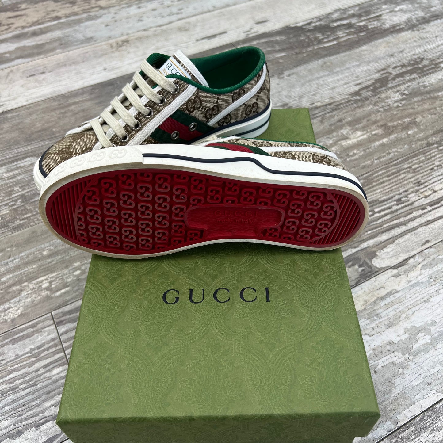 Gucci GG Tennis 1977 Sneaker, Size 34.5