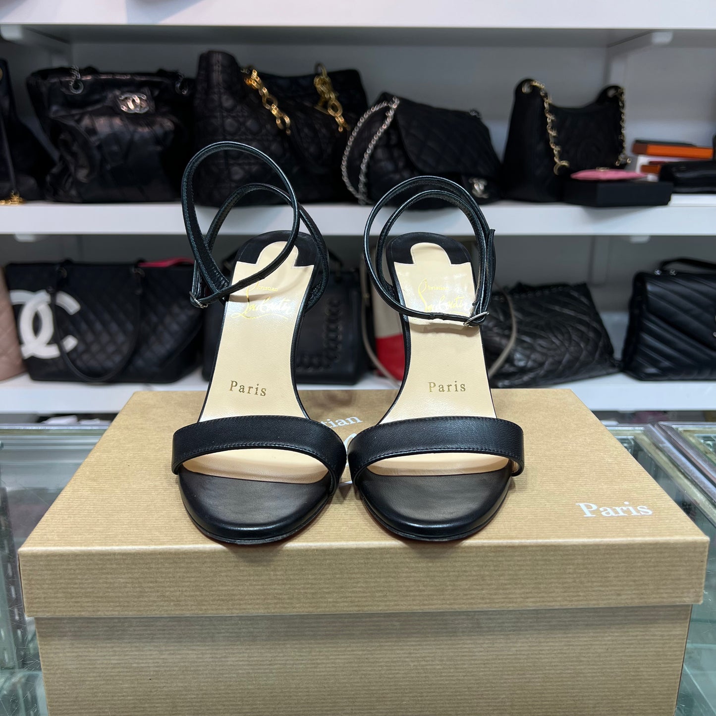Christian Louboutin Loubigirl 100, Size 35