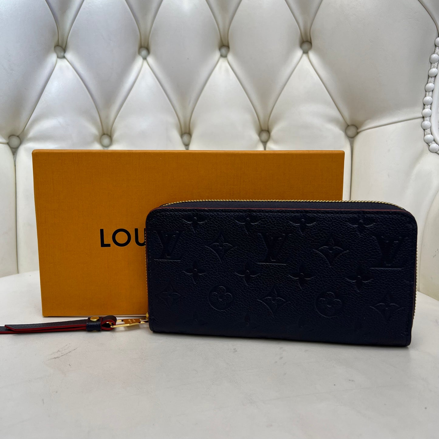 Louis Vuitton Zippy Wallet Marine Rogue Empreinte Leather