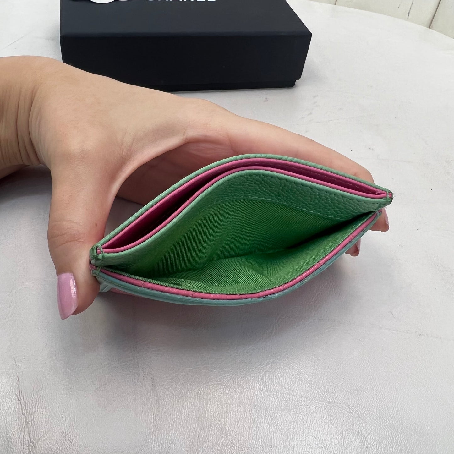 Chanel Quilted CC Filigree Card Holder