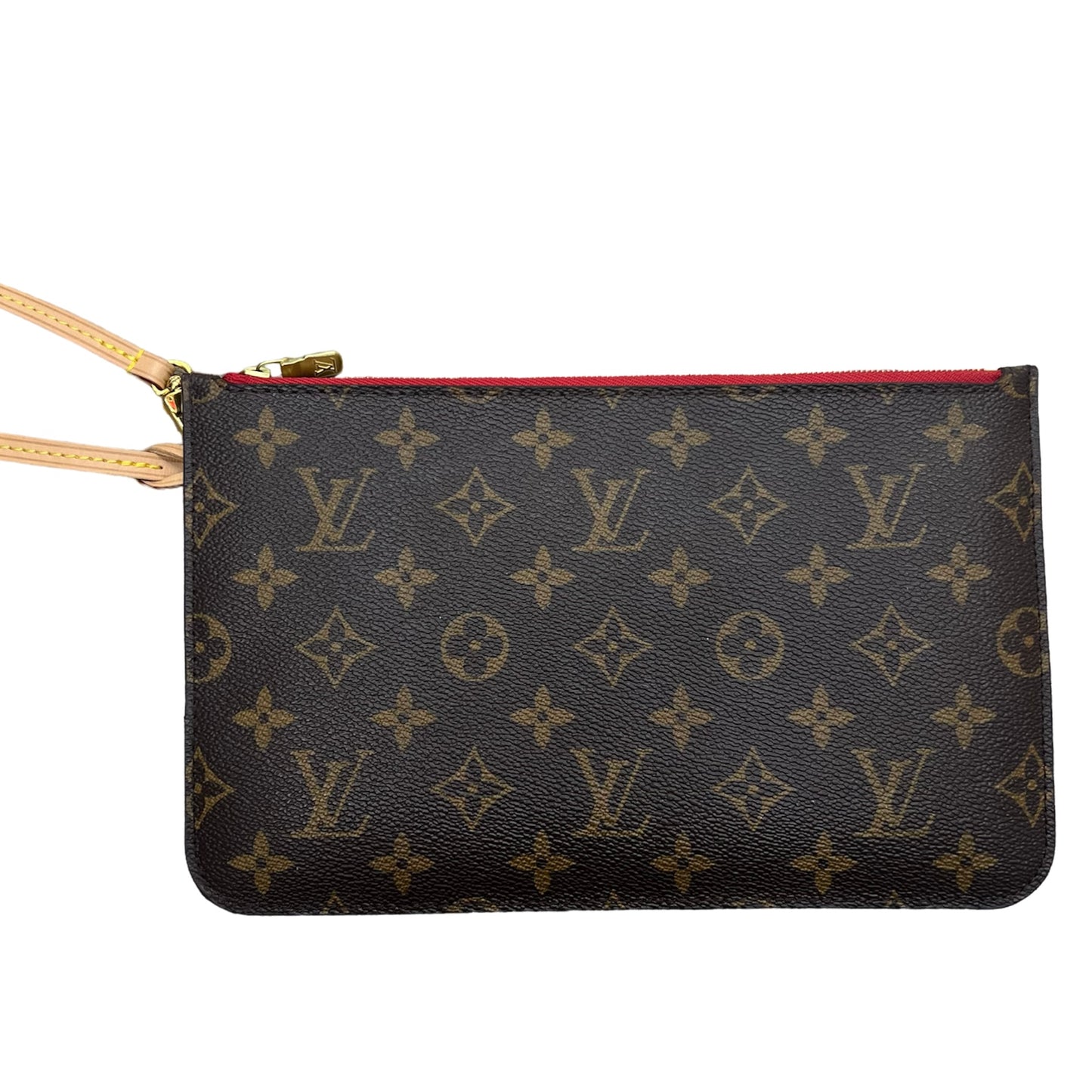 Louis Vuitton Neverfull Pouch Monogram Red