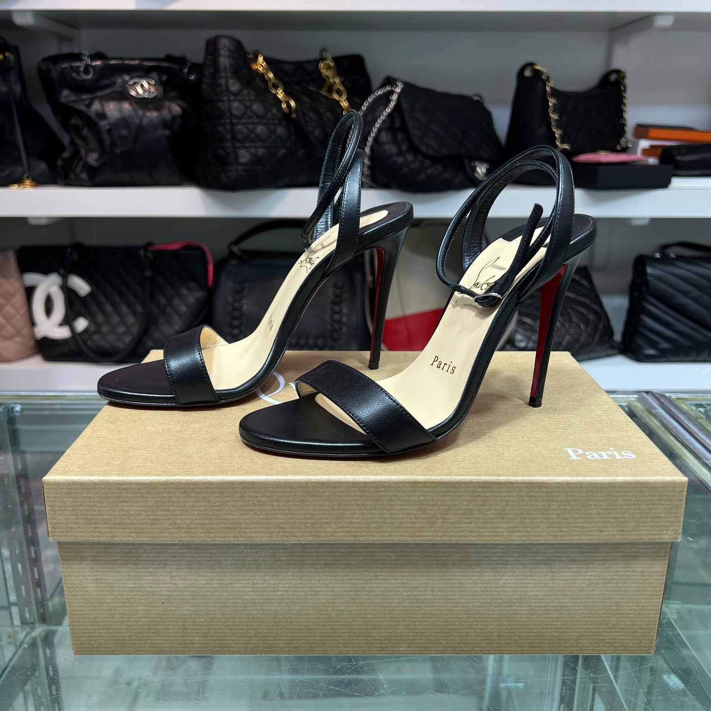 Christian Louboutin Loubigirl 100, Size 35