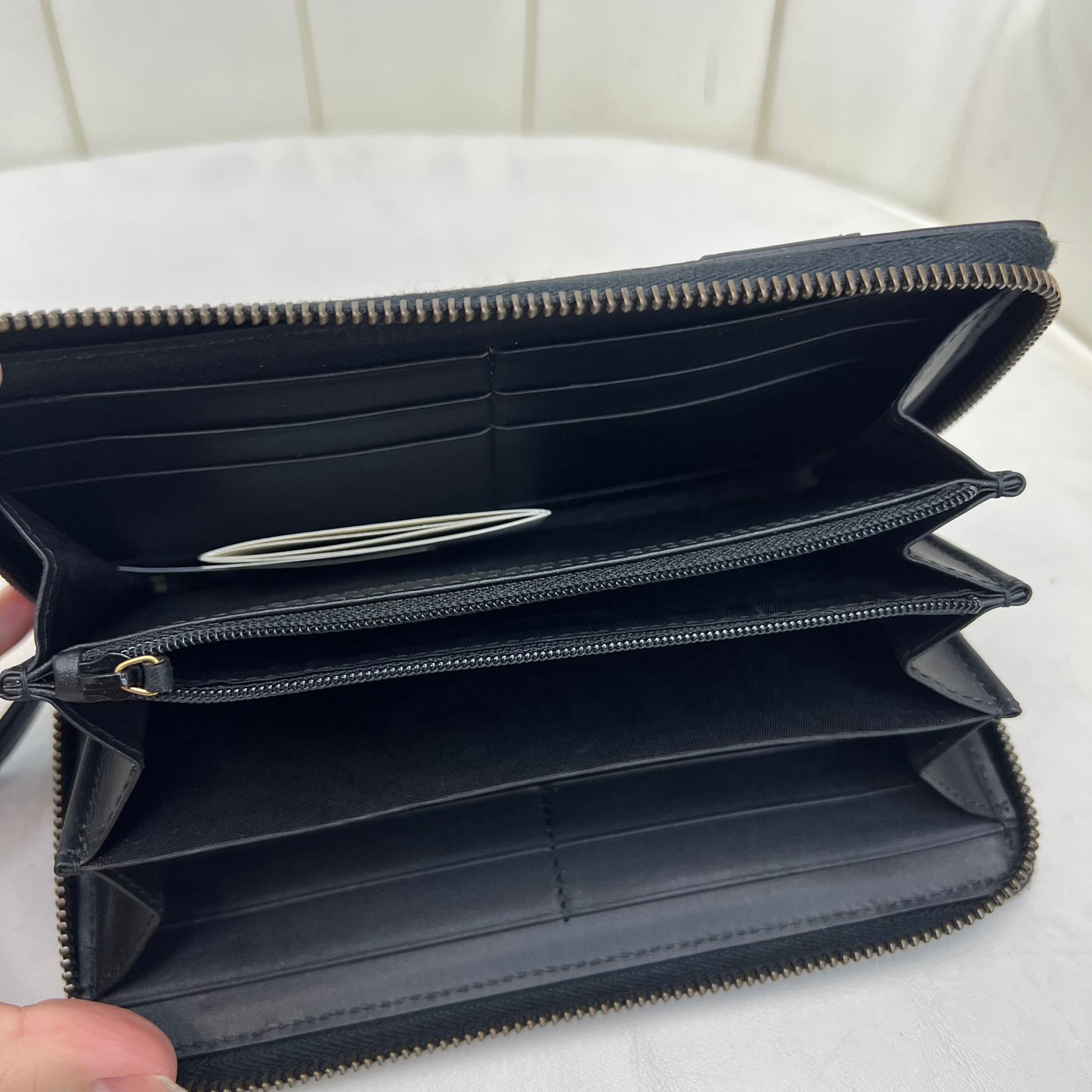 Gucci Zip Wallet Monogram and Gold
