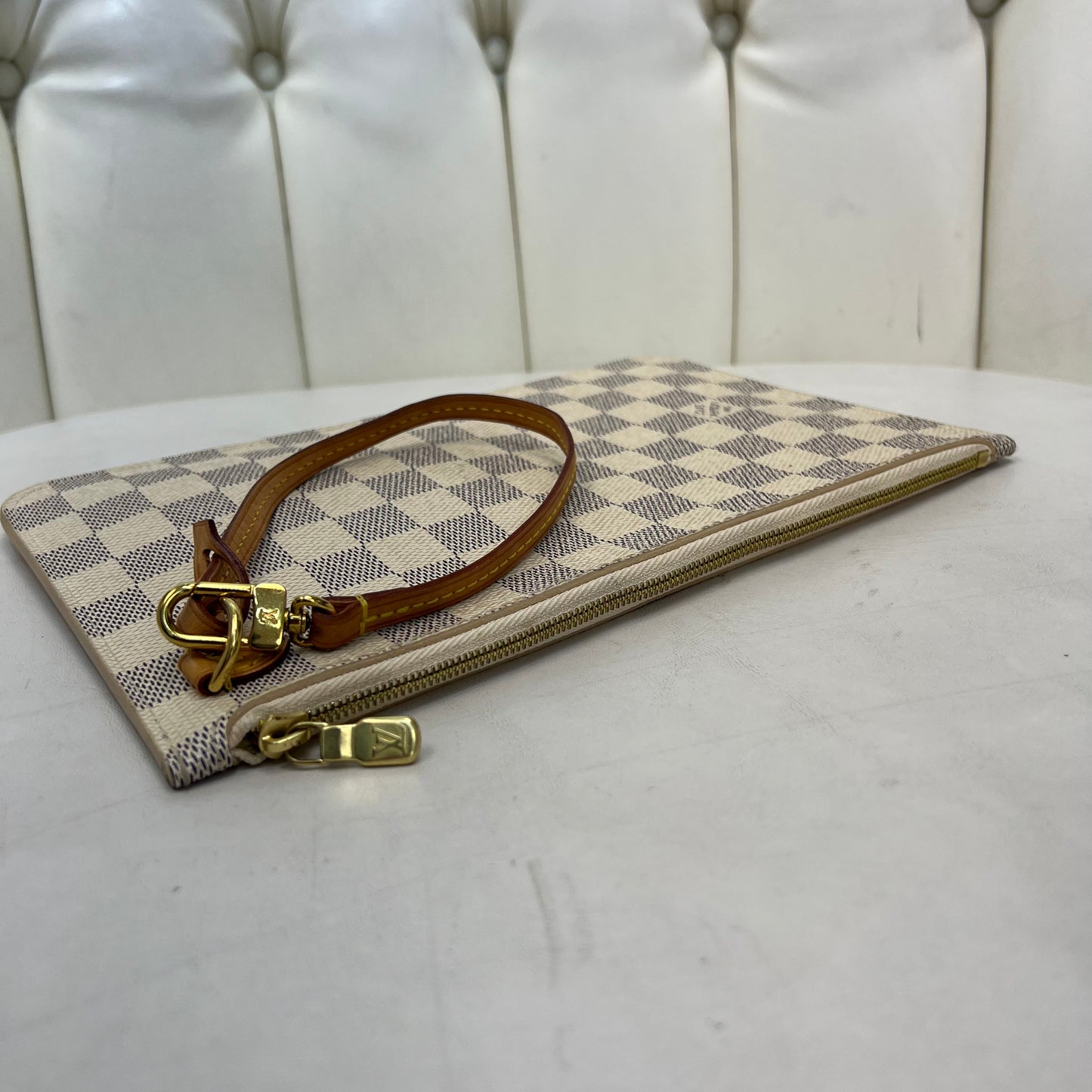 Louis Vuitton Neverfull Pouch Damier Azur