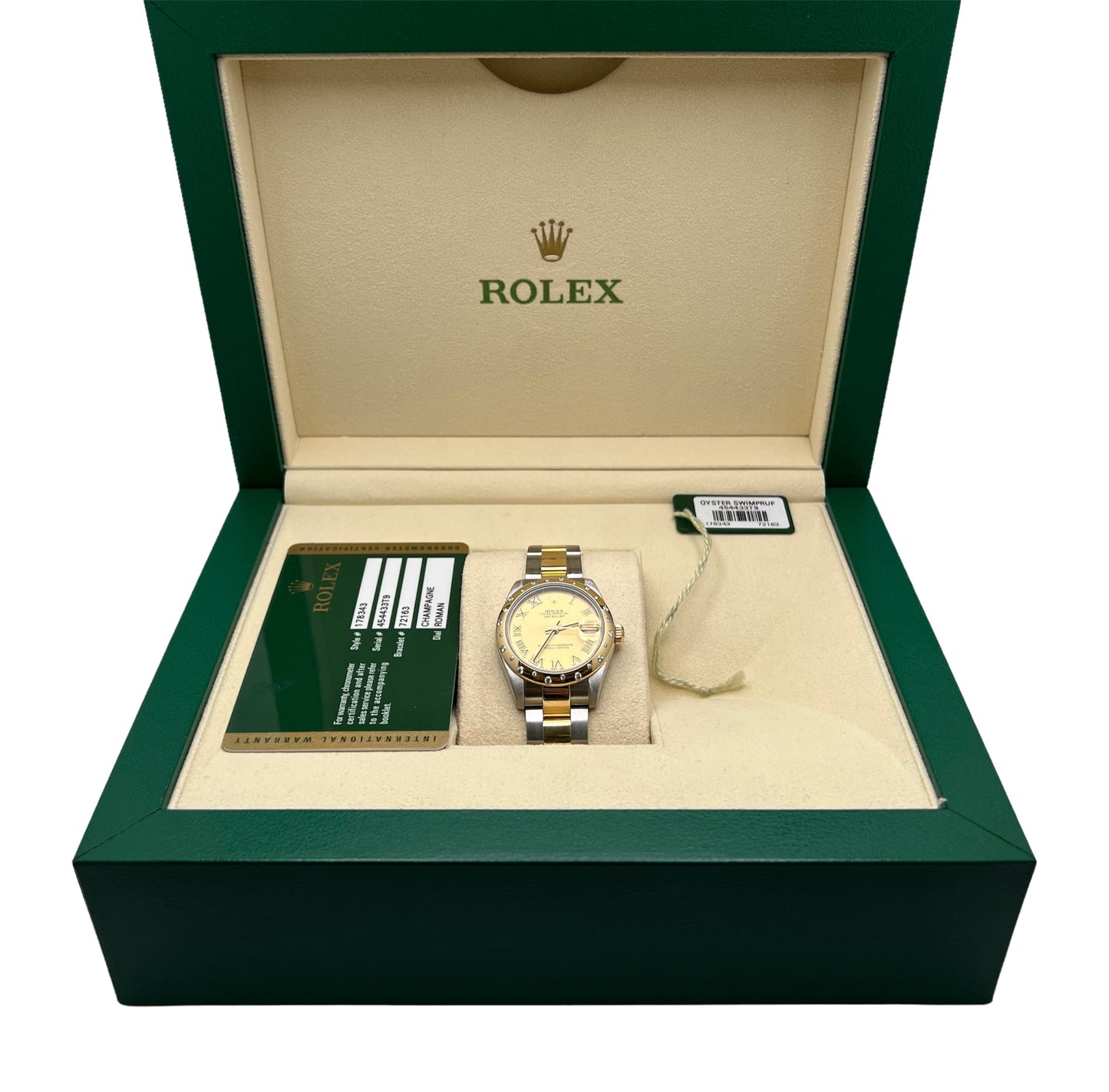Rolex Datejust 31mm Champagne Roman Numeral Dial 178343