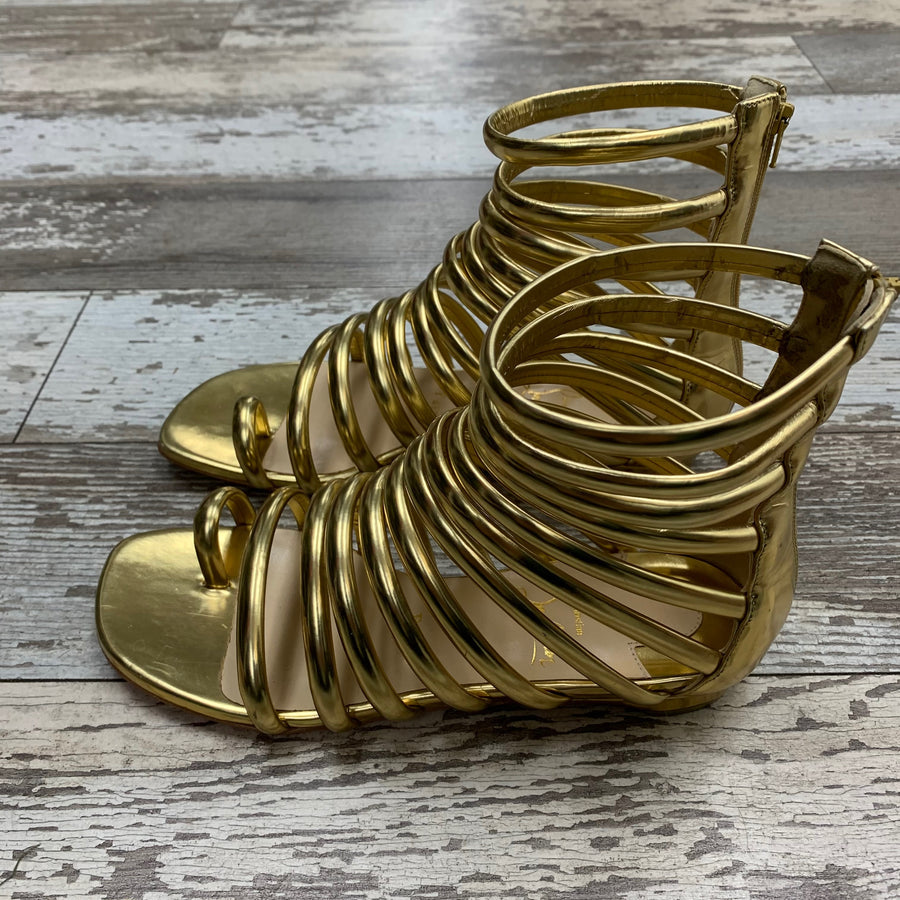 Christian Louboutin Catchetta Gladiator Flat Sandal, Size 36.5