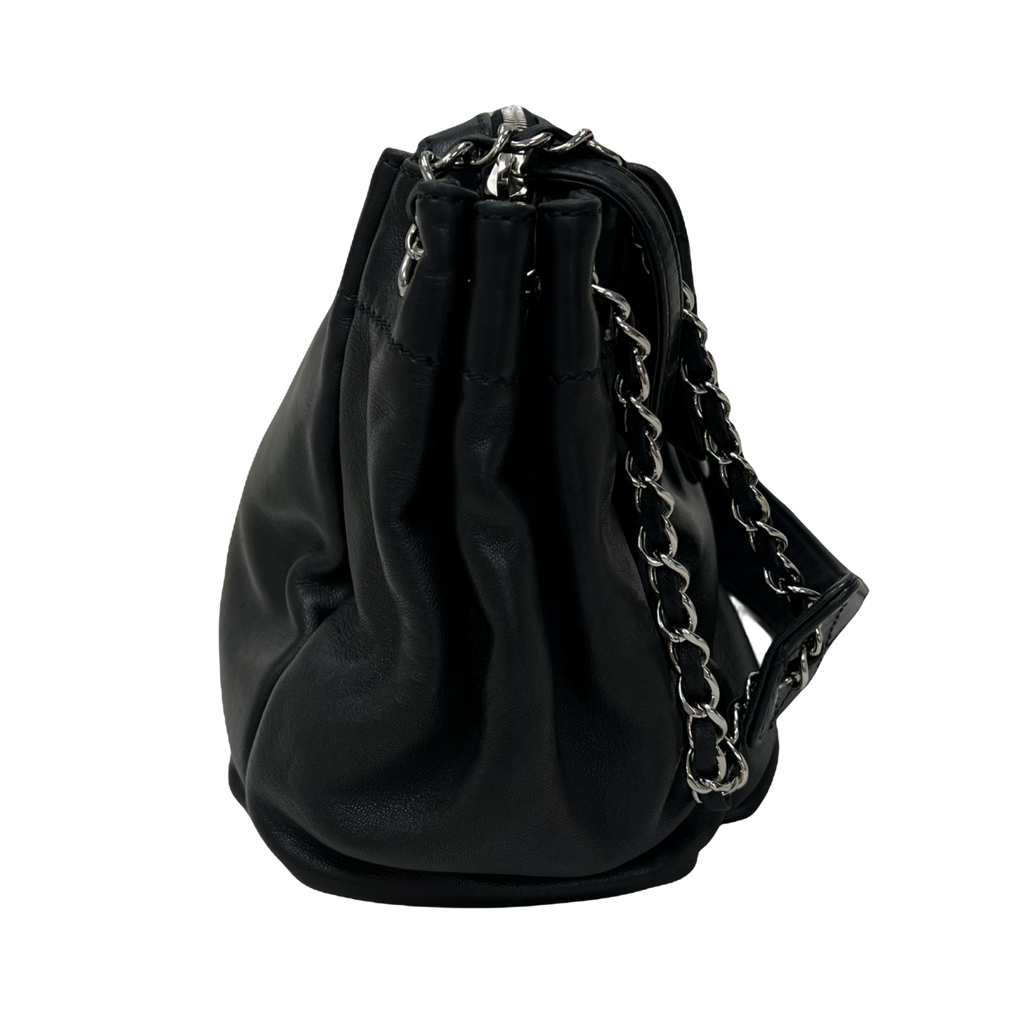 Chanel Vintage Flap Pocket Accordion Camera Bag Lambskin