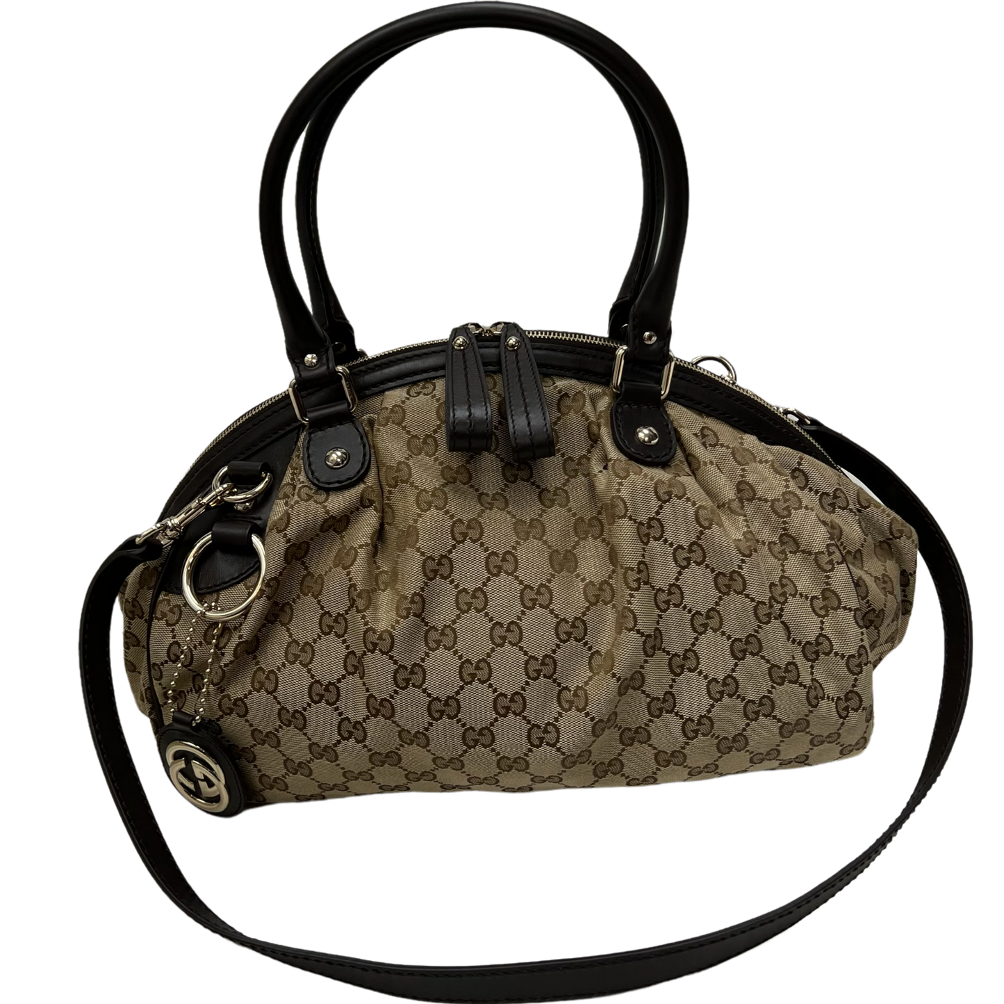 Gucci Boston Sukey Canvas Shoulder Bag