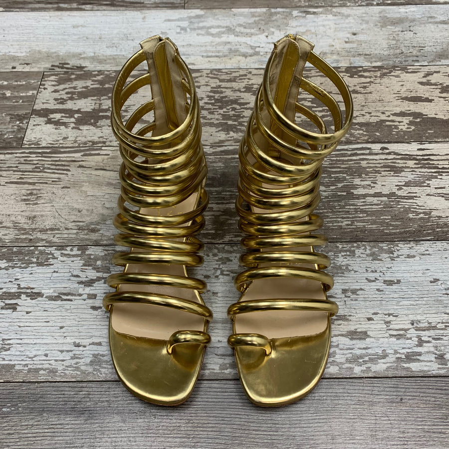 Christian Louboutin Catchetta Gladiator Flat Sandal, Size 36.5