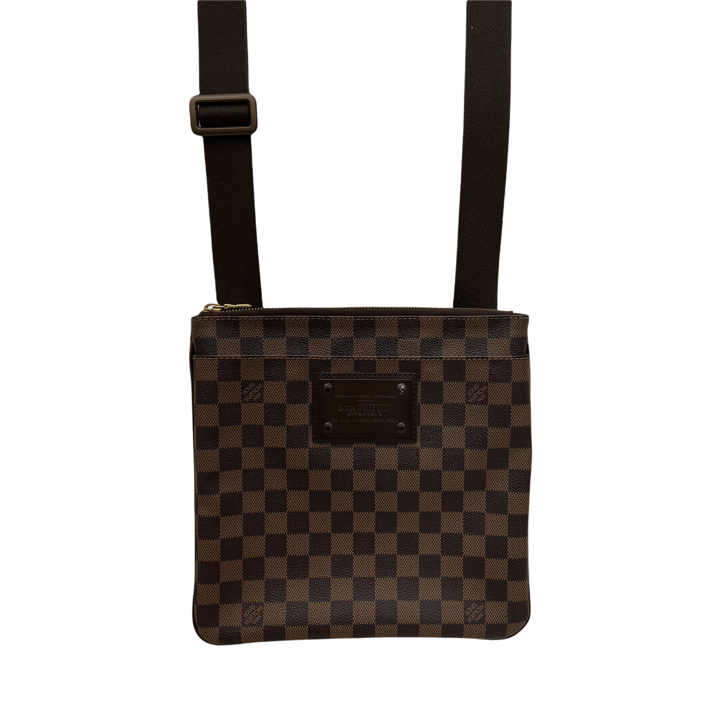 Louis Vuitton Brooklyn Pochette Plate Damier Ebene