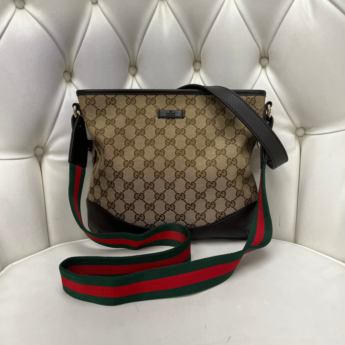 Gucci Monogram Messenger Bag