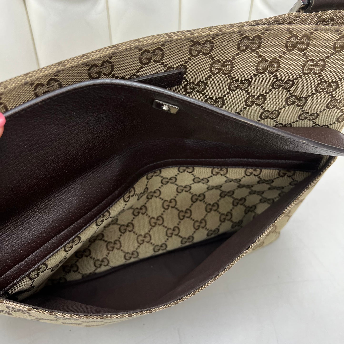 Gucci GG Canvas Messenger Bag