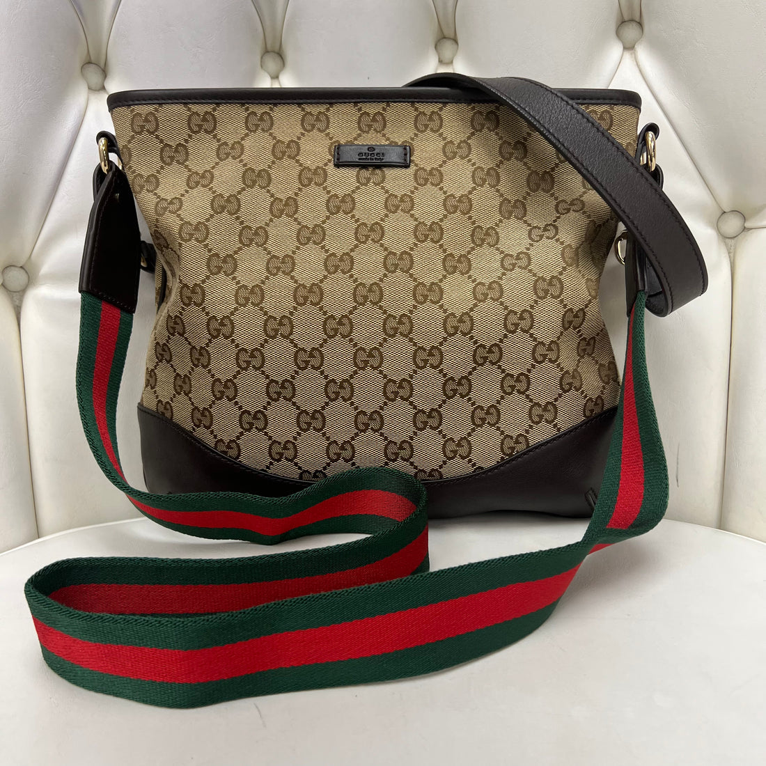 Gucci Monogram Messenger Bag