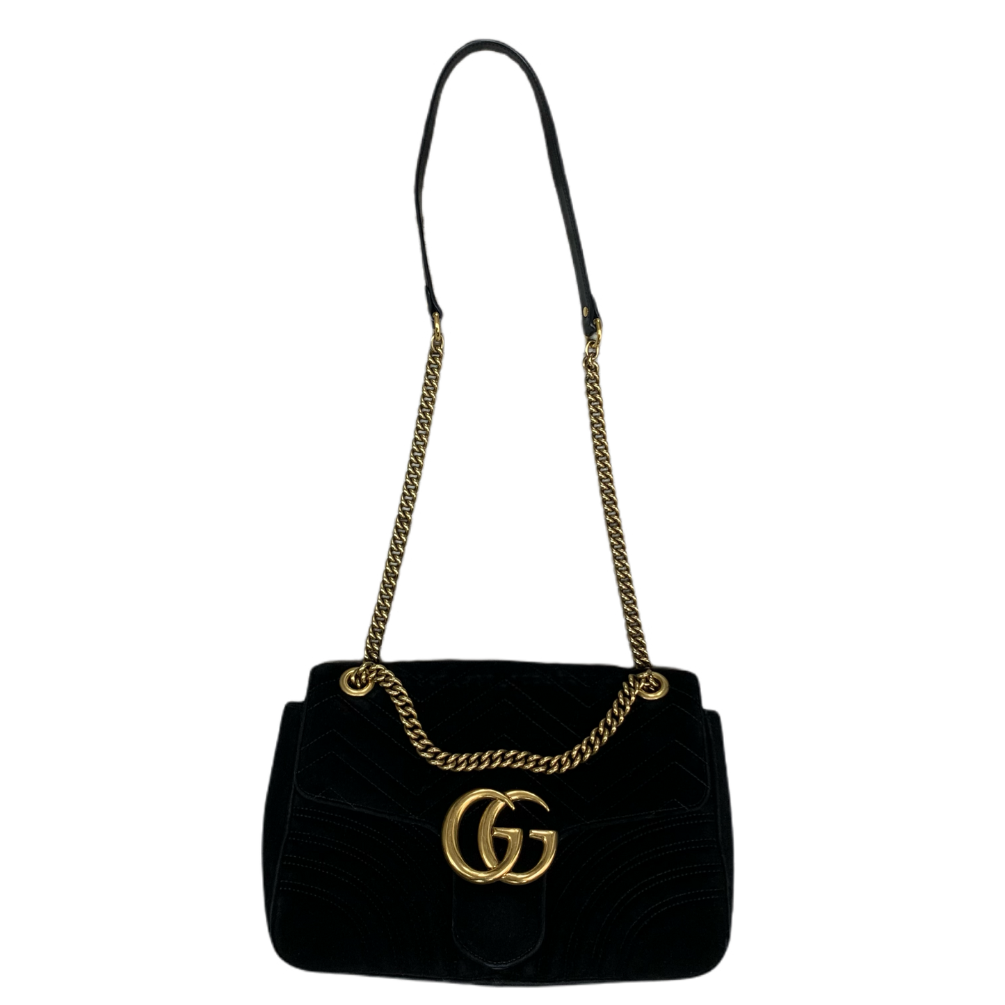 Gucci Medium GG Marmont Velvet Matelassé Bag