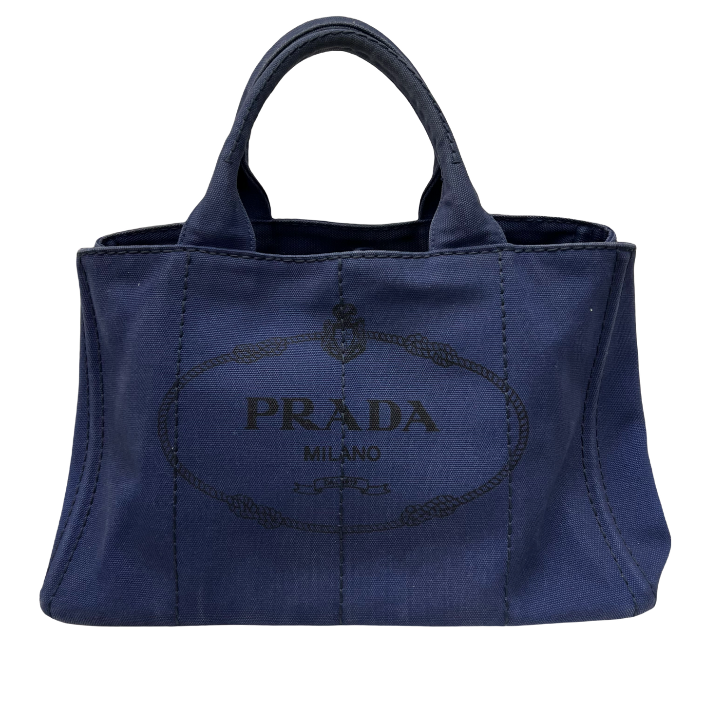 Prada Kanapatoto Convertible Canvas Shoulder Bag