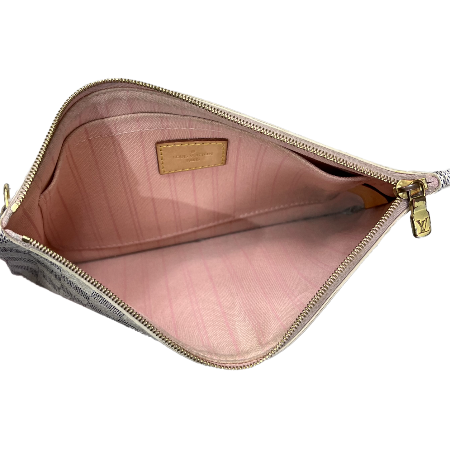 Louis Vuitton Neverfull Pouch Damier Azur