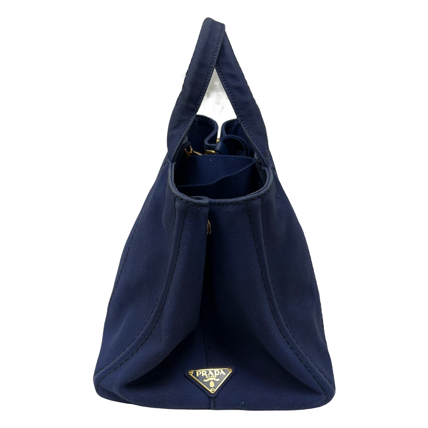 Prada Kanapatoto Convertible Canvas Shoulder Bag