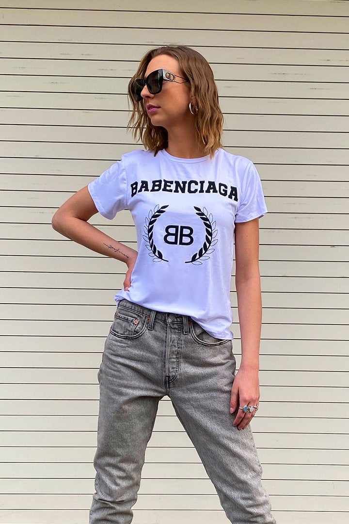 Fashion Tee White - Babenciaga