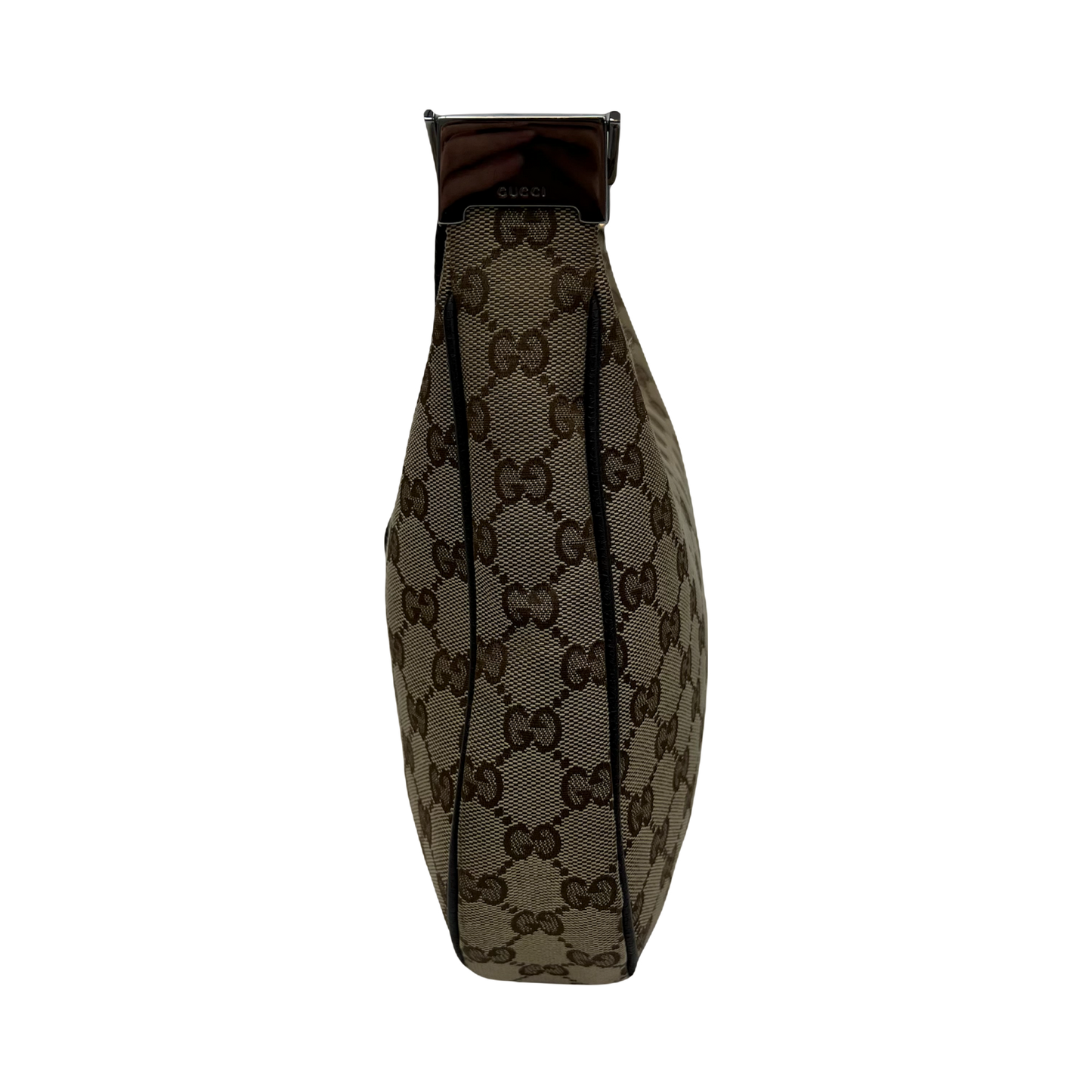 Gucci Monogram Medium Half Moon Crossbody