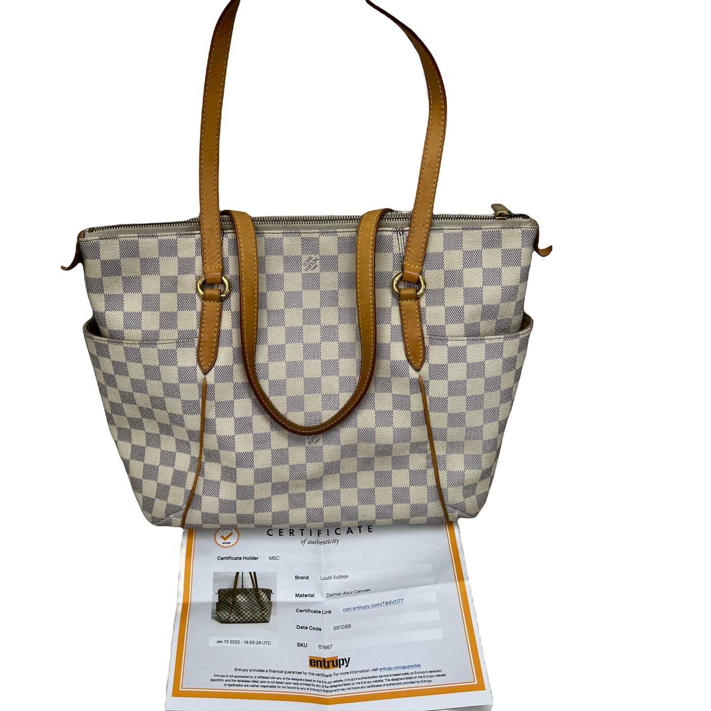 Louis Vuitton Totally MM Damier Azur