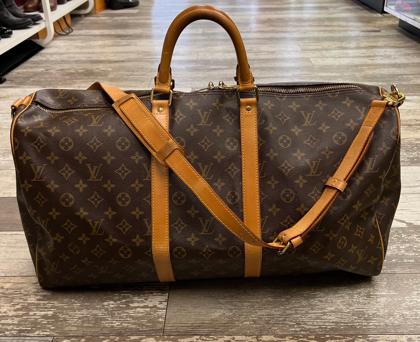 Louis Vuitton Keepall 55 Bandouliere Monogram