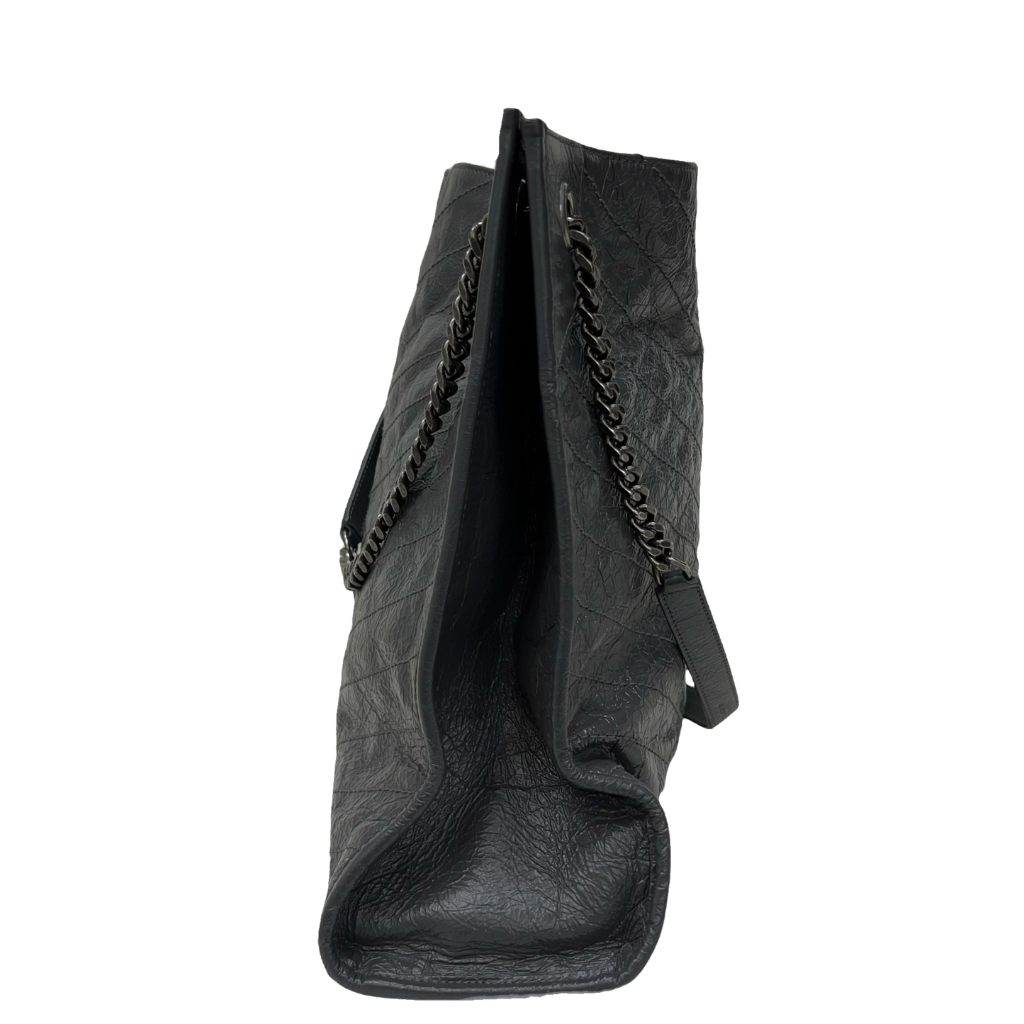 Saint Laurent Niki Large Crinkled Shopper Tote