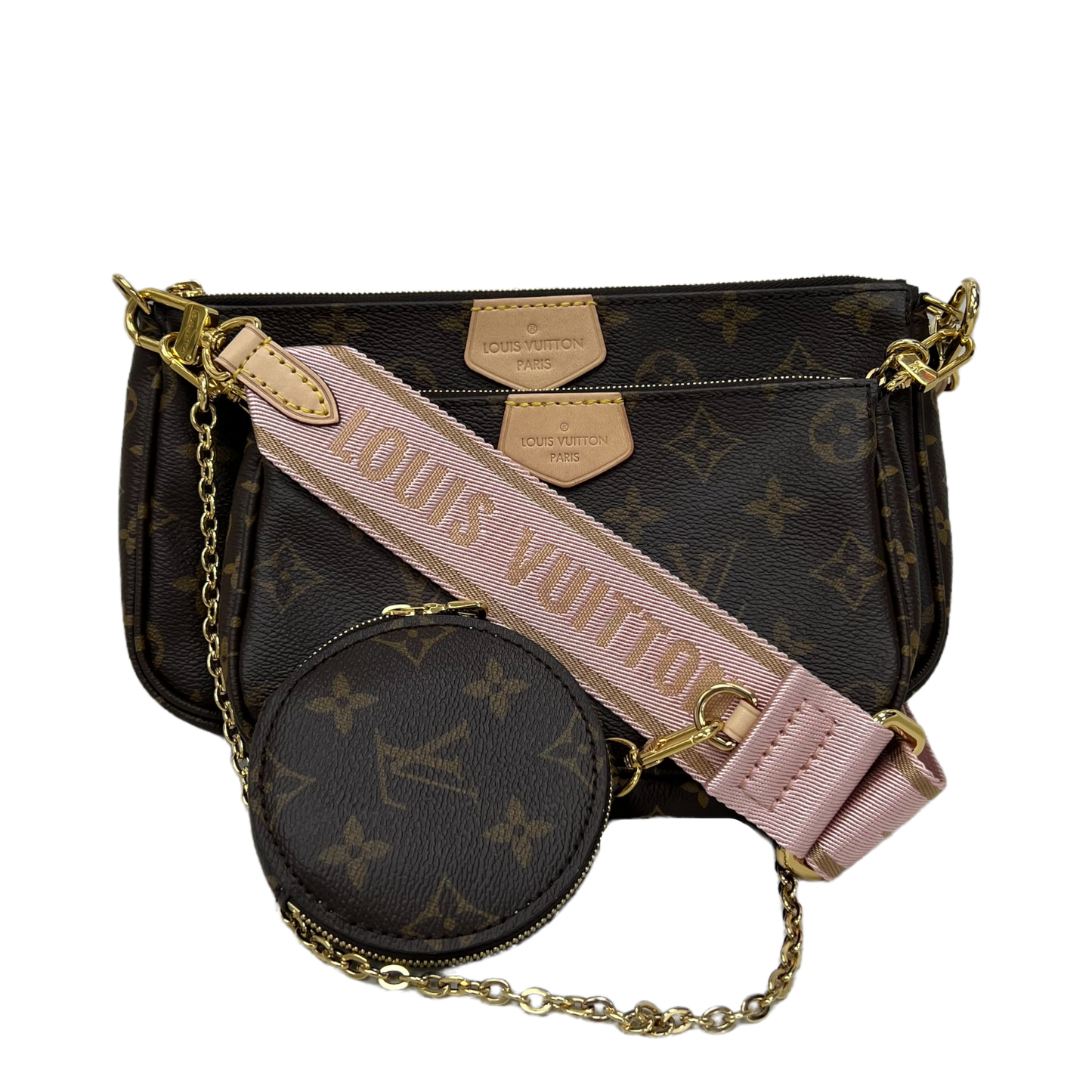 Louis Vuitton Monogram Multi Pochette Accessories Rose Clair