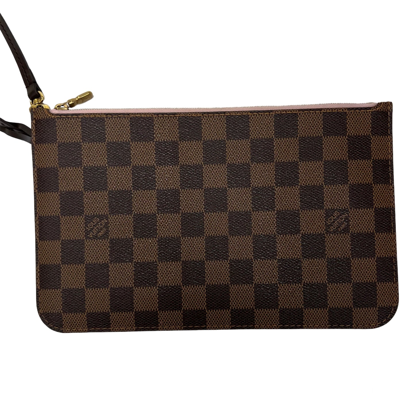 Louis Vuitton Neverfull Pouch Damier Ebene Rose Ballerine