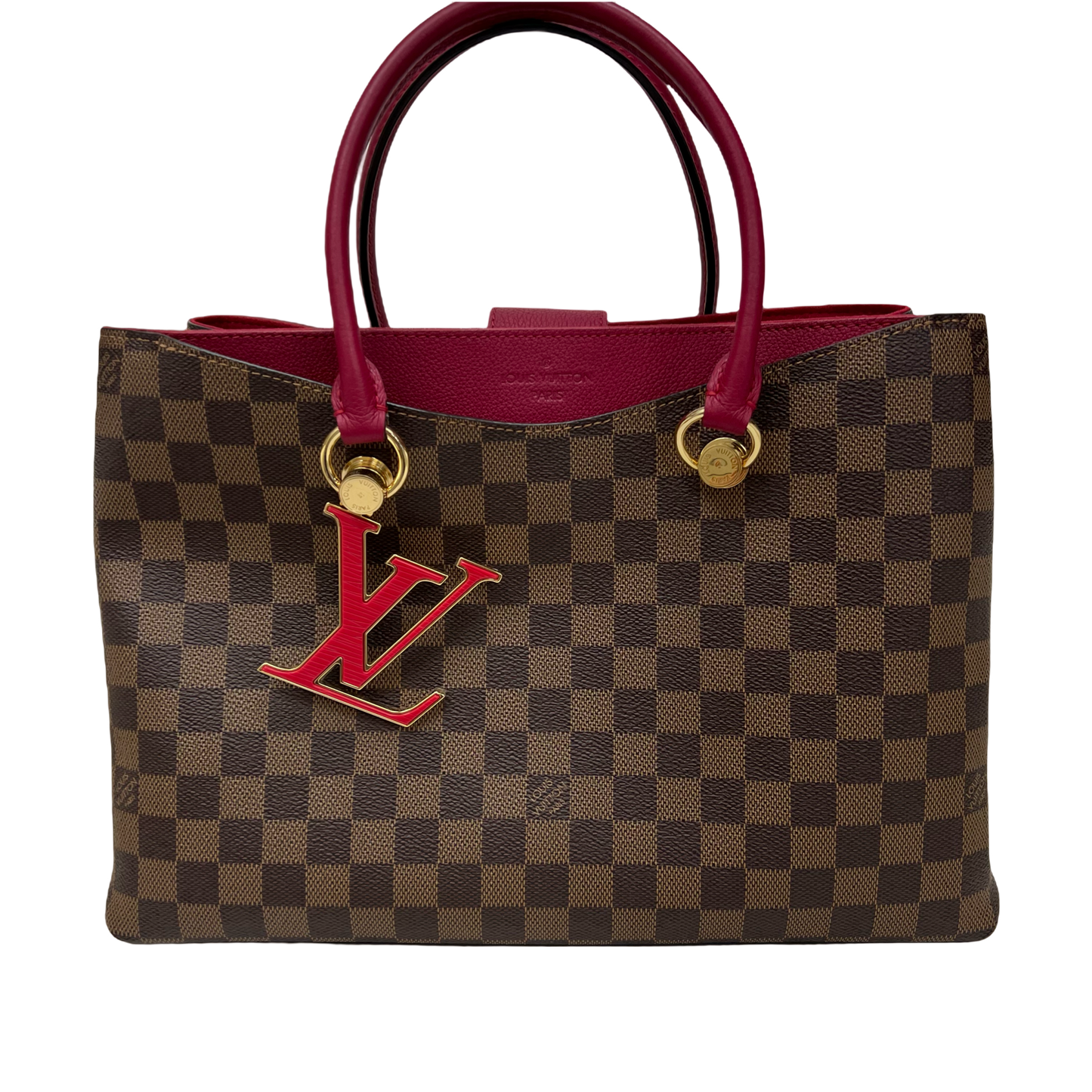 Louis Vuitton Riverside Damier Ebene Red Shoulder Bag