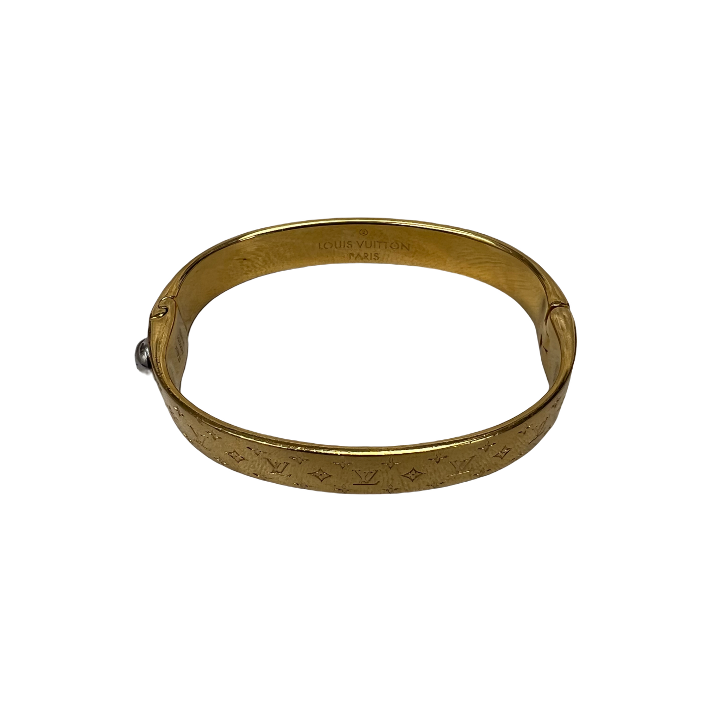 Louis Vuitton Monogram Brass Nanogram Cuff