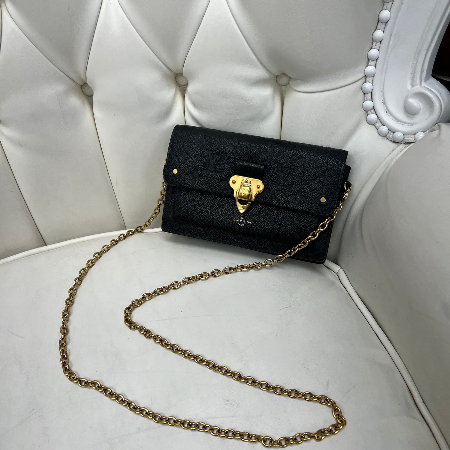 Louis Vuitton Vavin Chain Wallet Monogram Empreinte Leather
