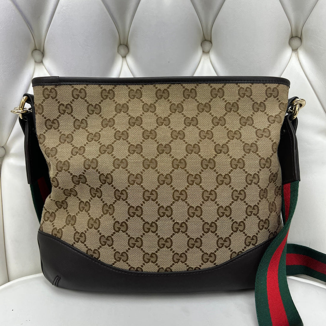 Gucci Monogram Messenger Bag