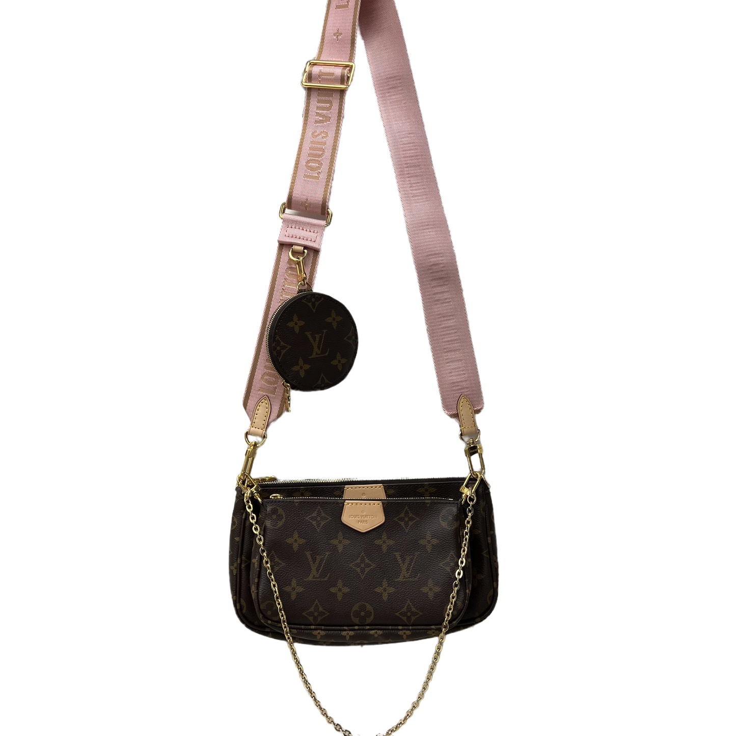 Louis Vuitton Monogram Multi Pochette Accessories Rose Clair