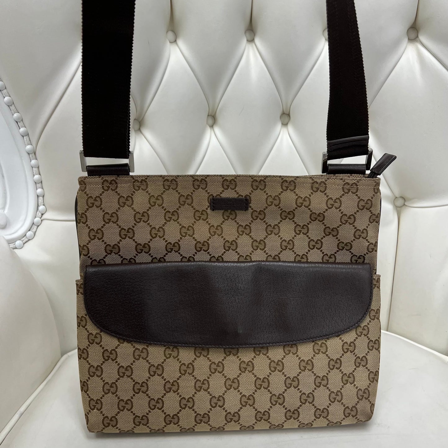 Gucci GG Canvas Messenger Bag