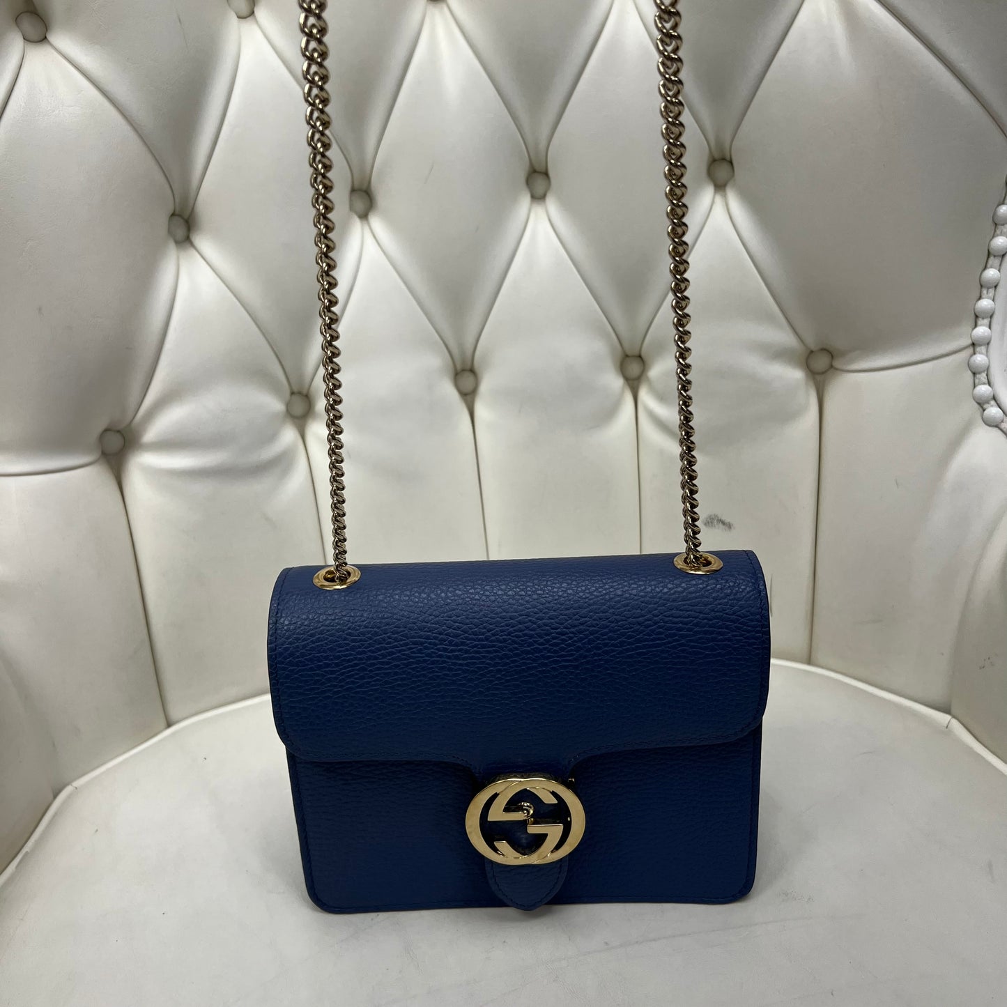 Gucci Dollar Calfskin Small Interlocking G Shoulder Bag