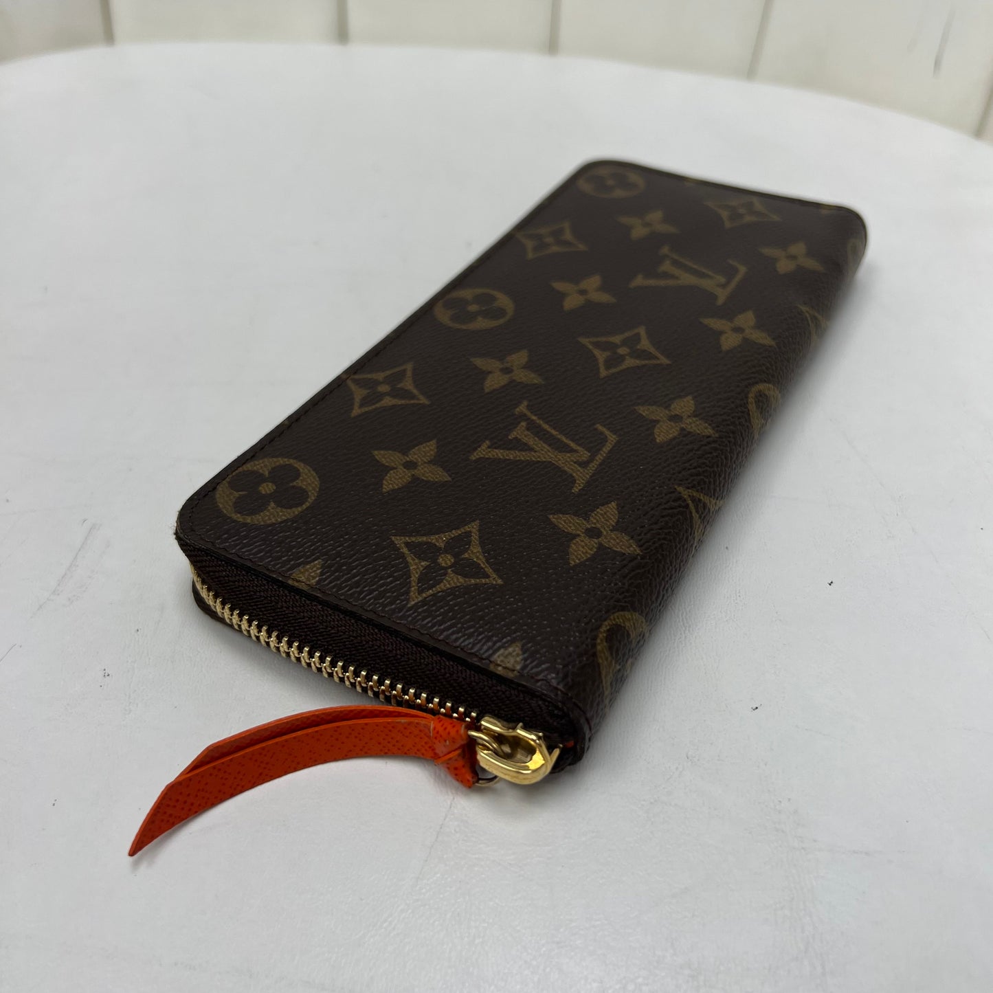Louis Vuitton Clemence Wallet Monogram Orange