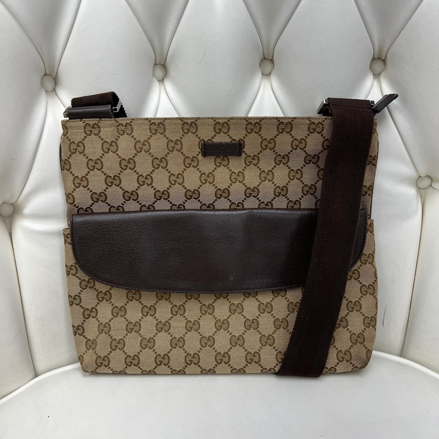 Gucci GG Canvas Messenger Bag