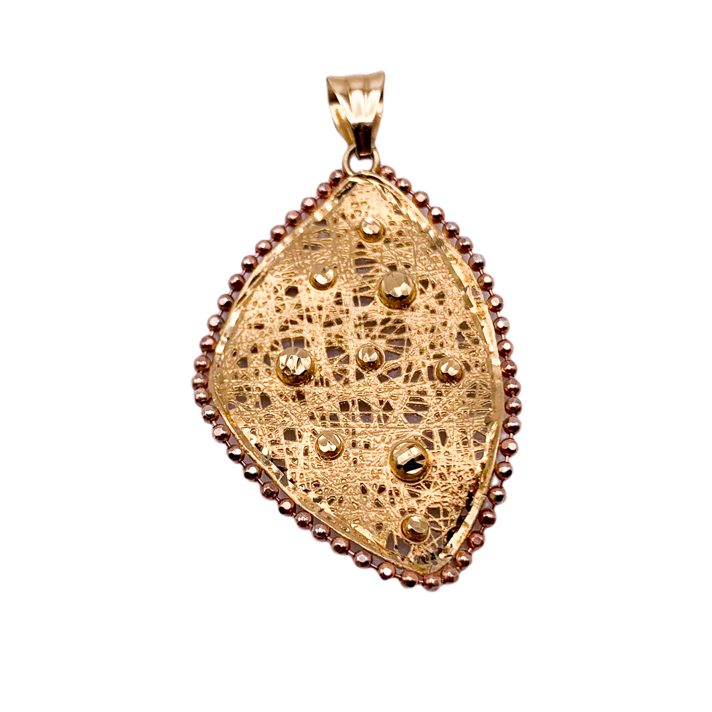 14k Gold Leaf Pendant